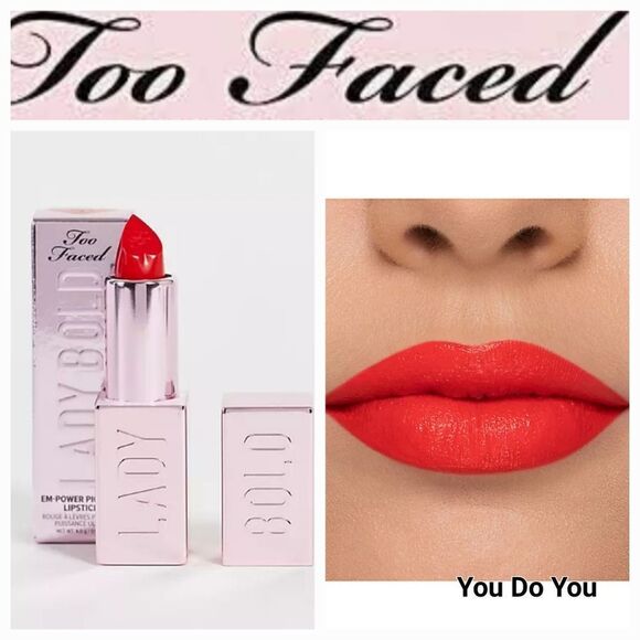 Too Faced Lady Bold Em-Power Cream Lipstick - Picture 1 of 7
